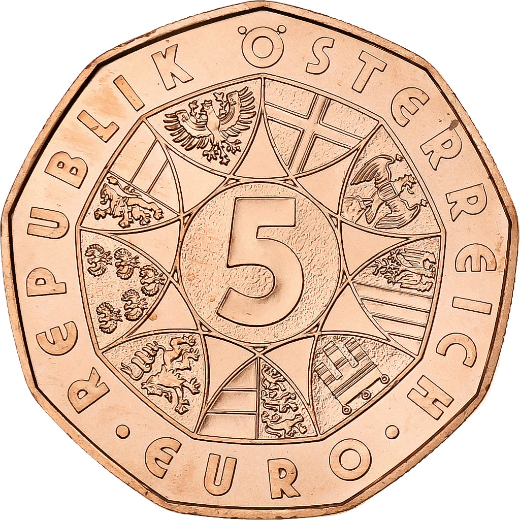 Austria, 5 Euro, Danube Waltz, 2017, Vienna, Cobre, SC