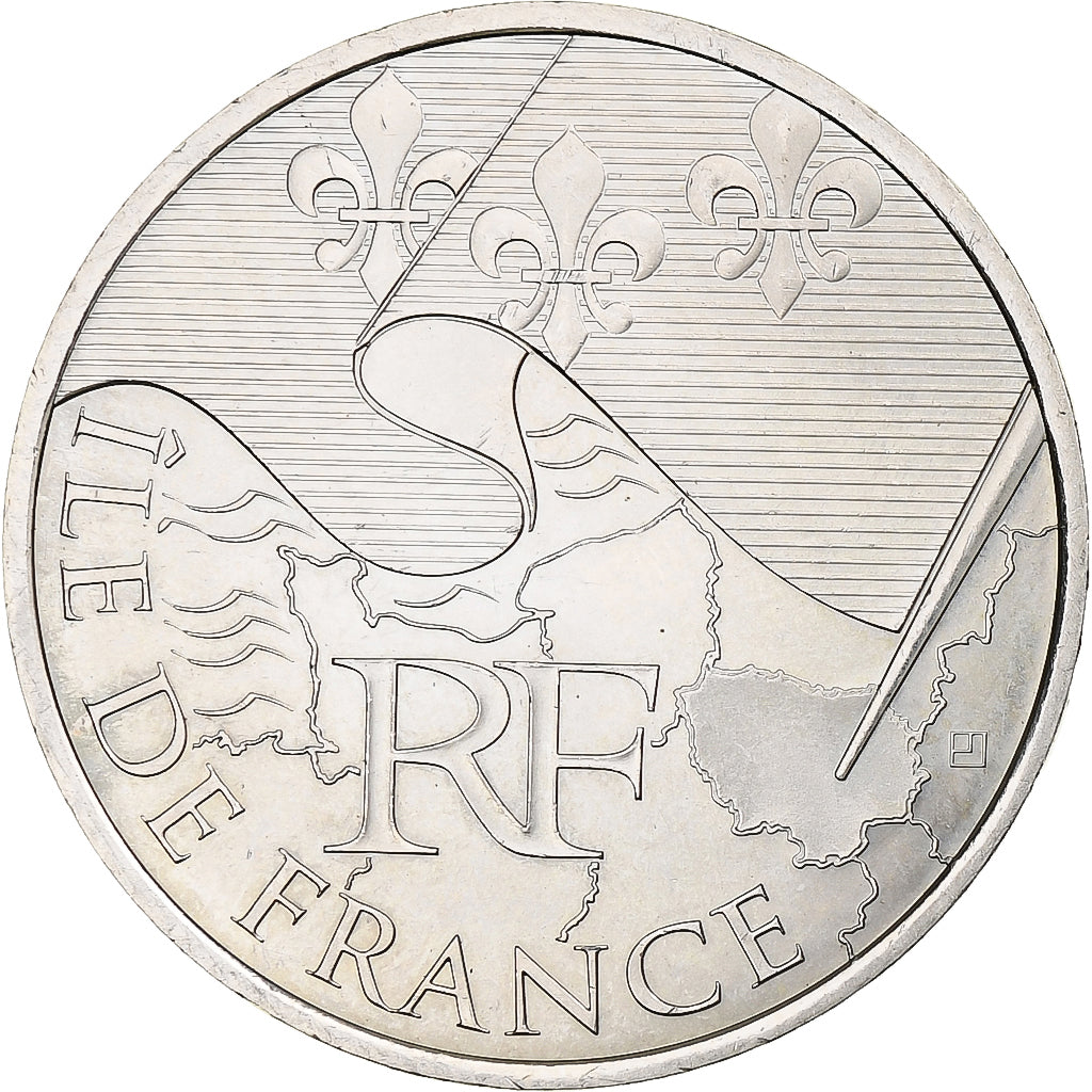 Frankreich, 10 Euro, Île-de-France, 2010, MDP, Silber, VZ+