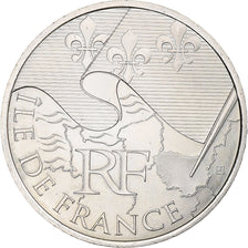 France, 10 Euro, Île-de-France, 2010, MDP, Argent, SUP+