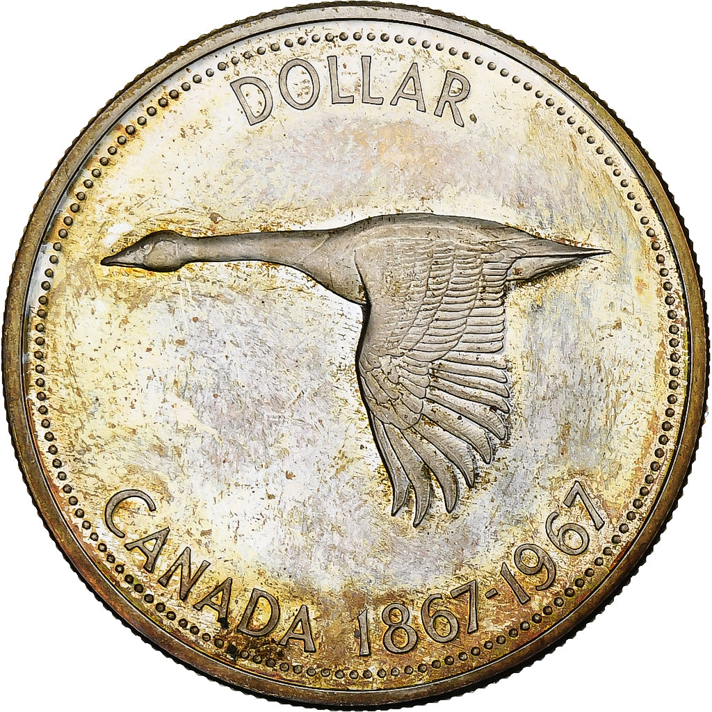Canada, Elizabeth II, Dollar, 1967, Ottawa, Zilver, PR+