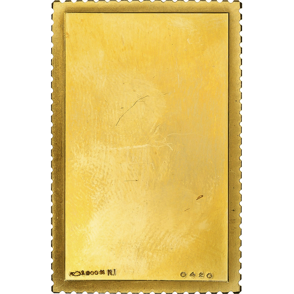 Francja, medal, Hommage au Général de Gaulle, Brazzaville 1944, n.d., Złoto