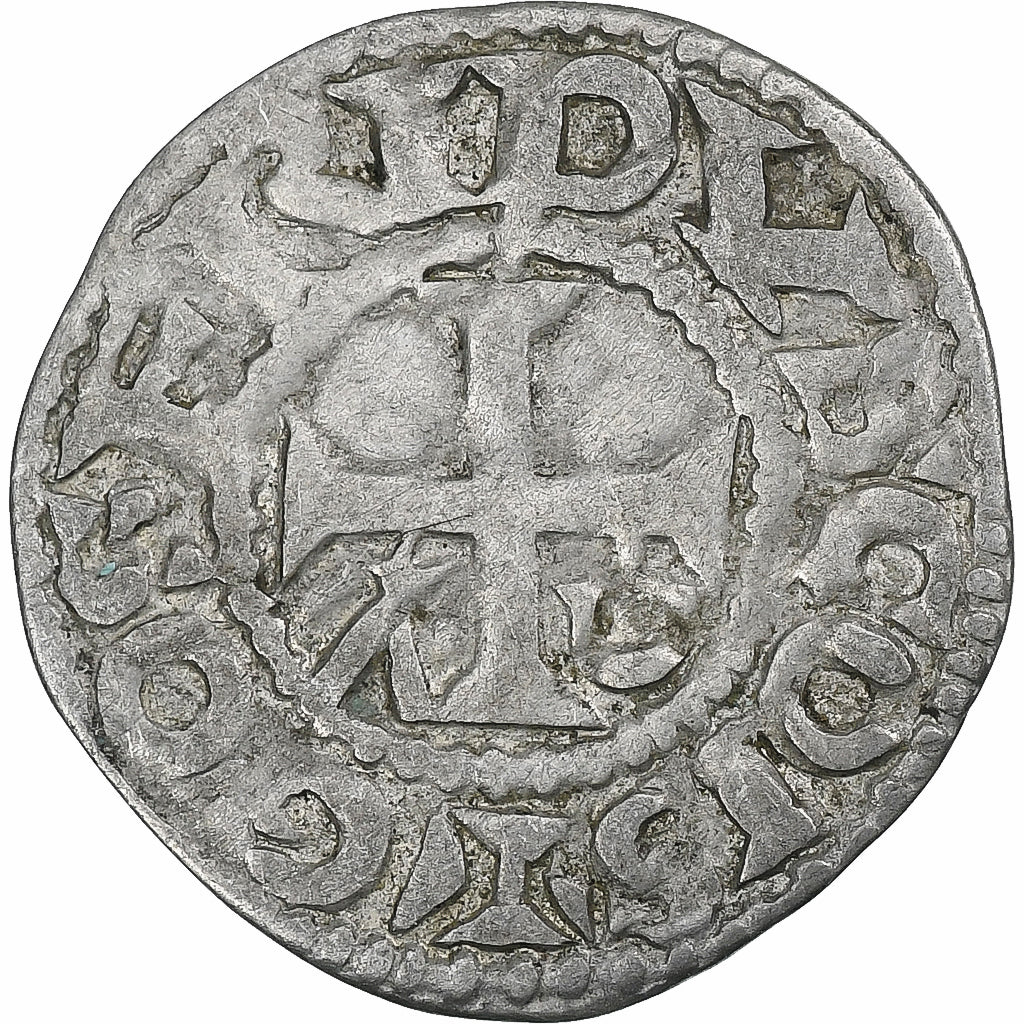 France, Comté d'Anjou, Geoffroi II, Denier, ca. 1040-1060, Angers, Billon