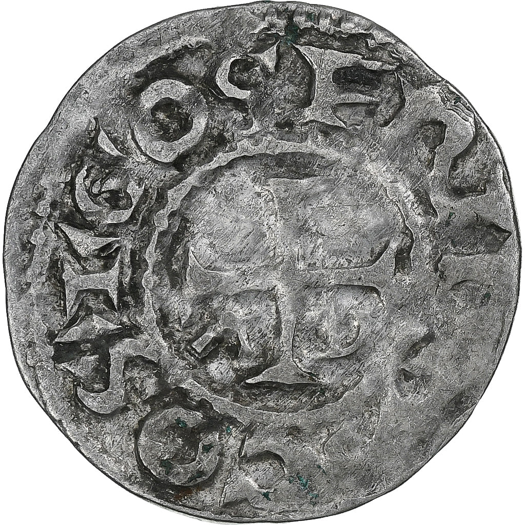 Francja, Comté d'Anjou, Geoffroi II, Denier, ca. 1040-1060, Angers, Bilon
