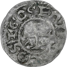 France, Comté d'Anjou, Geoffroi II, Denier, ca. 1040-1060, Angers, Billon