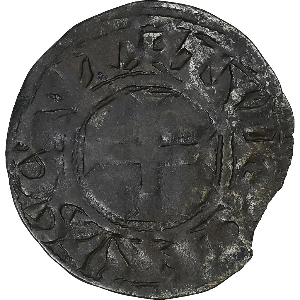 France, Touraine, Denier, ca. 1150-1200, Saint-Martin de Tours, Argent, TB