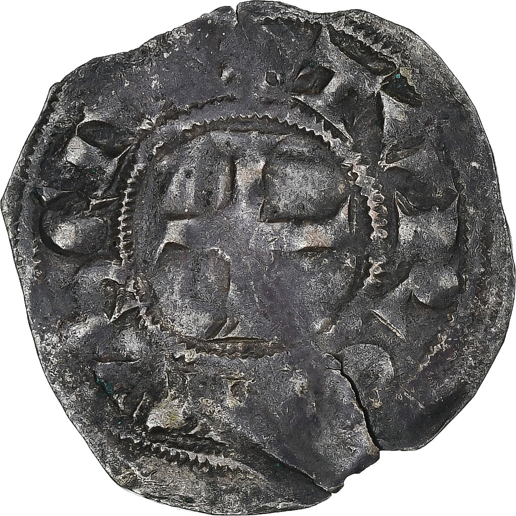 France, Touraine, Denier, ca. 1150-1200, Saint-Martin de Tours, Argent, TB+