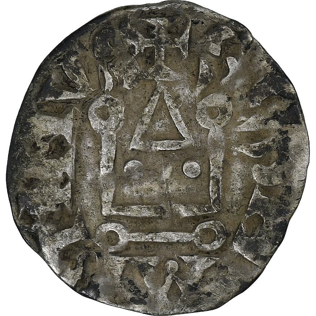 France, Touraine, Denier, ca. 1150-1200, Saint-Martin de Tours, Argent, TB+