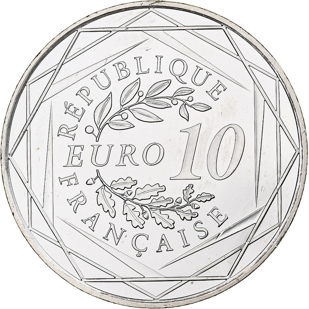 Francja, 10 Euro, Hercule, 2012, MDP, Srebro, MS(63)