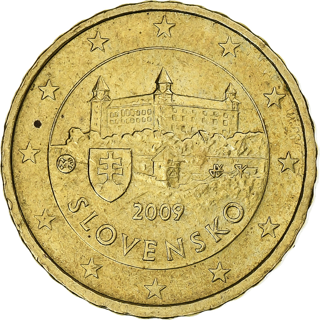 Slovaquie, 10 Euro Cent, 2009, Kremnica, Or nordique, SUP