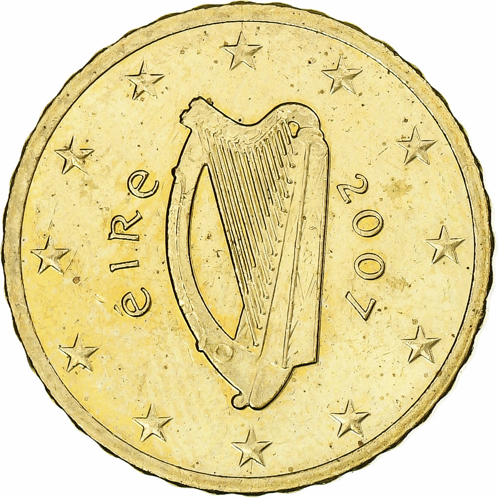 Ireland, 10 Euro Cent, 2007, Sandyford, Nordic gold, AU(55-58)