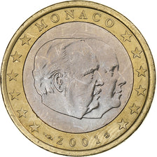 Monaco, Rainier III, Euro, 2001, Paris, Bi-Metallic, UNC-