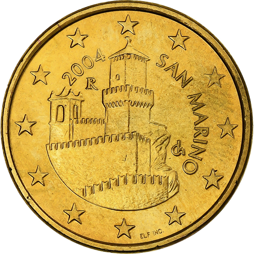 Saint Marin , 5 Euro Cent, 2004, Rome, Cuivre plaqué acier, SPL