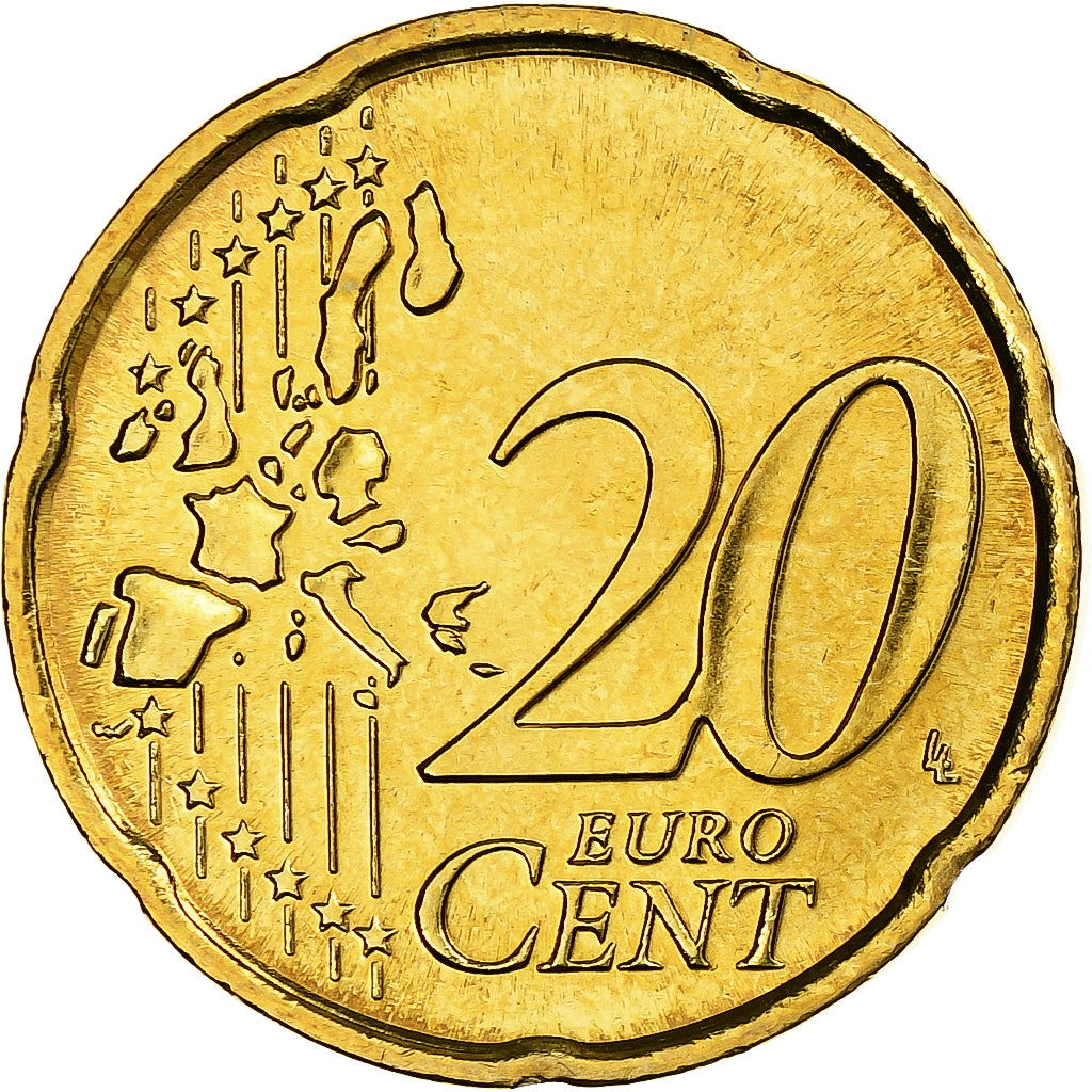 Saint Marin , 20 Euro Cent, 2005, Rome, Or nordique, SPL