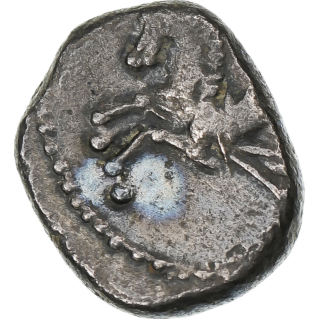 Allobroges, Denier à l'hippocampe, 1st century BC, Silber, SS+, Delestrée:3127
