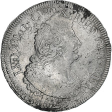 Francia, Louis XIV, Ecu aux palmes, 1694, Uncertain Mint, Plata, BC+