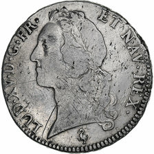 Francia, Louis XV, Écu au bandeau, 1759, Paris, Plata, BC+, Gadoury:322