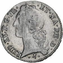 Francia, Louis XV, Écu de Béarn au bandeau, 1767, Pau, Plata, BC+