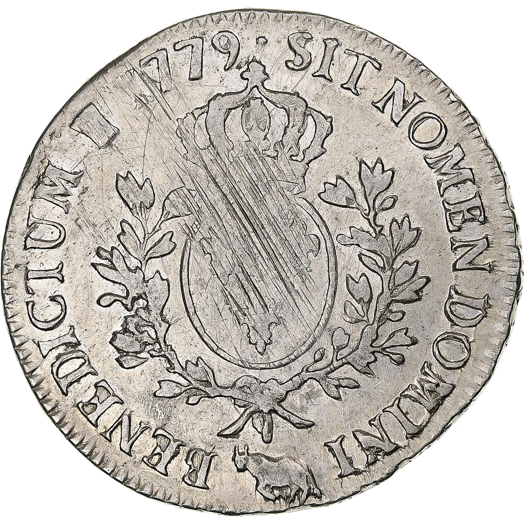 France, Louis XVI, Ecu aux branches d'olivier, 1779, Pau, Silver, VF(20-25)