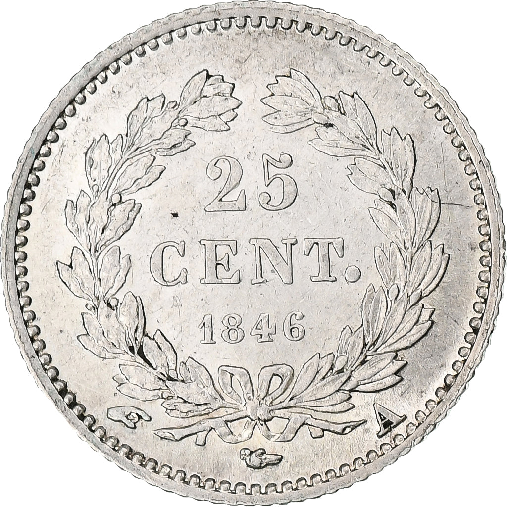 Francja, Louis-Philippe I, 25 Centimes, 1846, Paris, Srebro, AU(55-58)