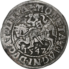 Poland, Kingdom of Poland-Lithuania, Sigismund II, 1/2 Grosz, 1547, Vilnius
