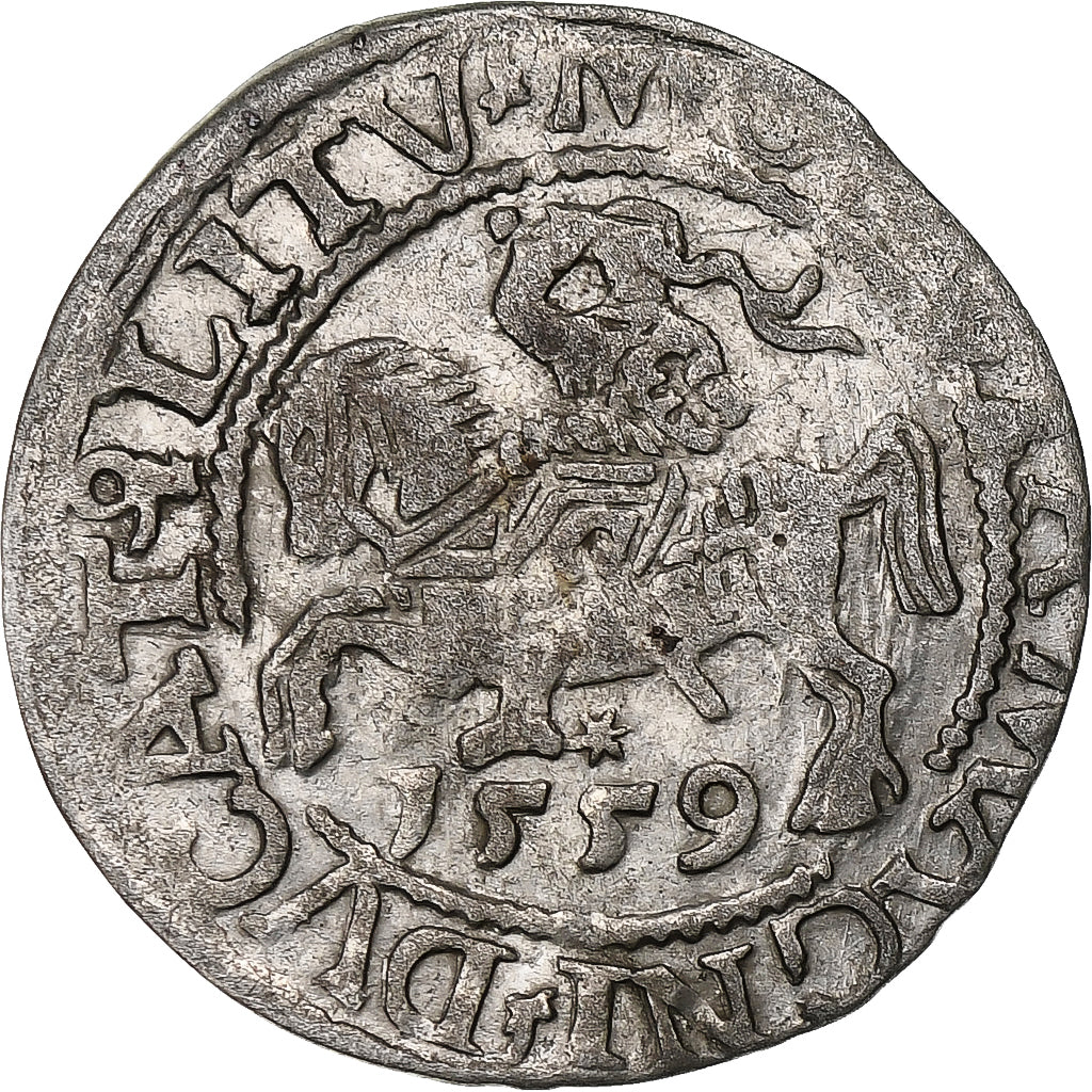 Polen, Kingdom of Poland-Lithuania, Sigismund II, 1/2 Grosz, 1559, Vilnius