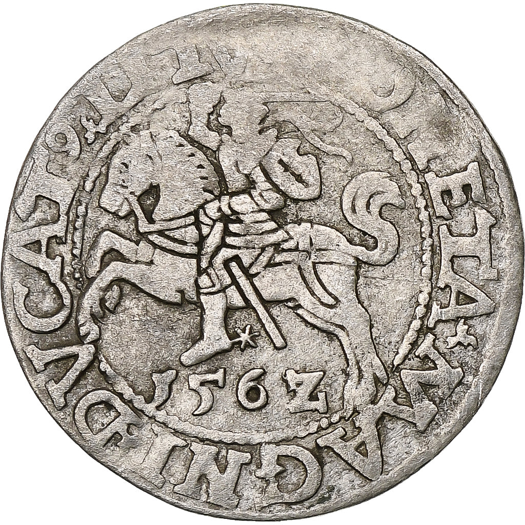 Polen, Kingdom of Poland-Lithuania, Sigismund II, 1/2 Grosz, 1562, Vilnius