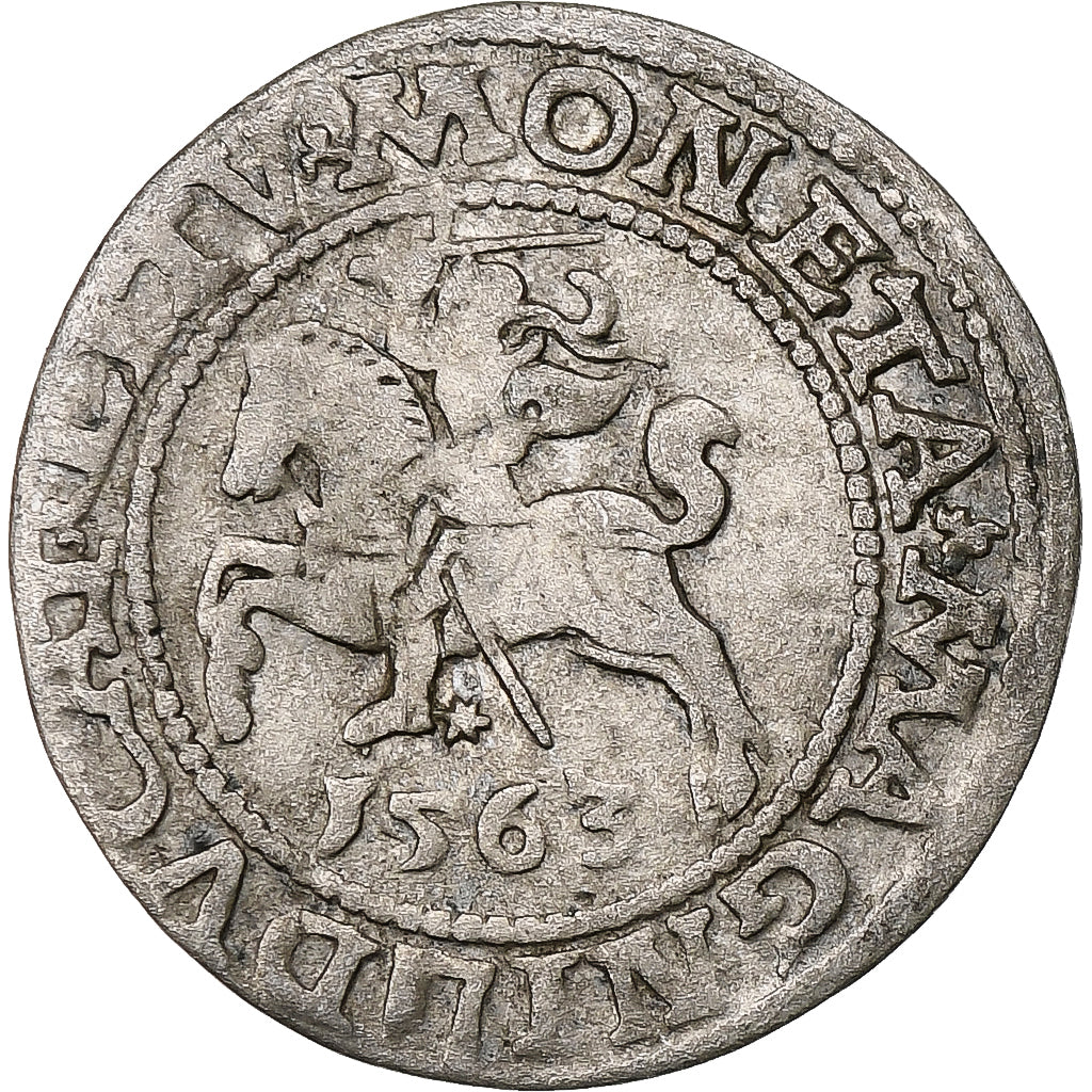 Polónia, Kingdom of Poland-Lithuania, Sigismund II, 1/2 Grosz, 1563, Vilnius