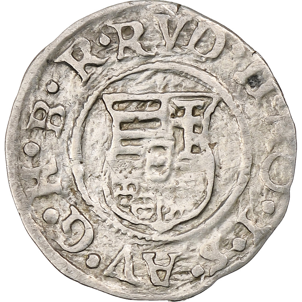 Hungría, Kingdom of Hungary, Rudolf II, Denar, 1585, Plata, MBC