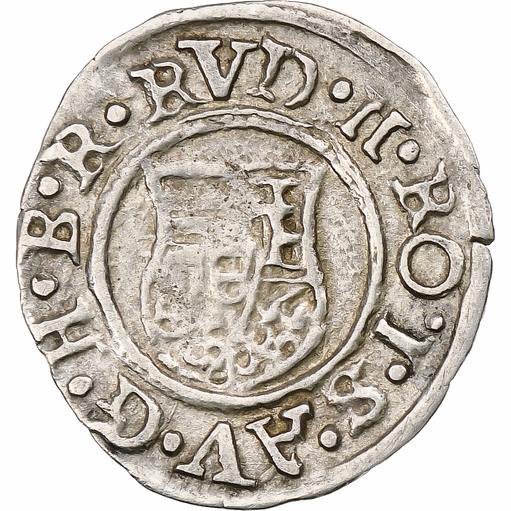 Ungarn, Kingdom of Hungary, Rudolf II, Denar, 1591, Silber, SS