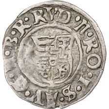 Hongrie, Kingdom of Hungary, Rudolf II, Denar, 1592, Argent, TTB