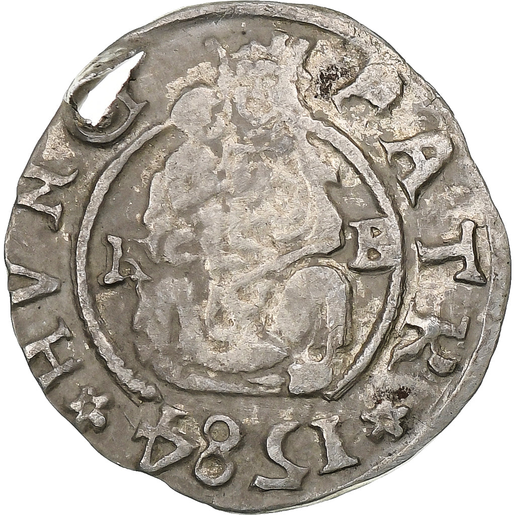 Hungary, Kingdom of Hungary, Rudolf II, Denar, 1584, Silver, EF(40-45)
