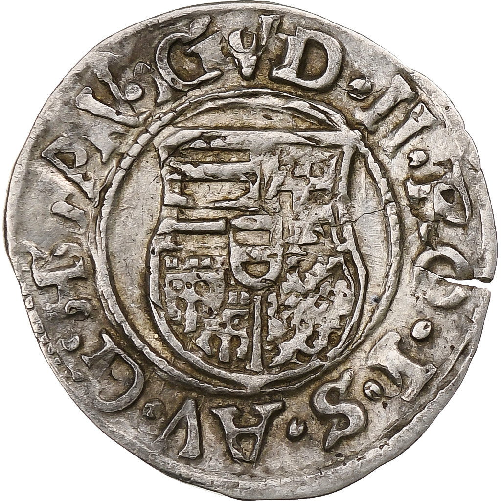 Węgry, Kingdom of Hungary, Rudolf II, Denar, 1580, Srebro, EF(40-45)
