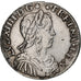 France, Louis XIV, 1/2 Écu à la mèche longue, 1654, Saint-Lô, Silver