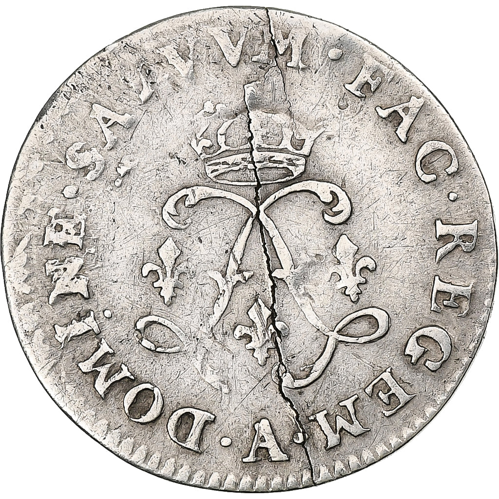 France, Louis XIV, 4 Sols aux 2 L, 1692, Paris, Silver, VF(20-25), Gadoury:106