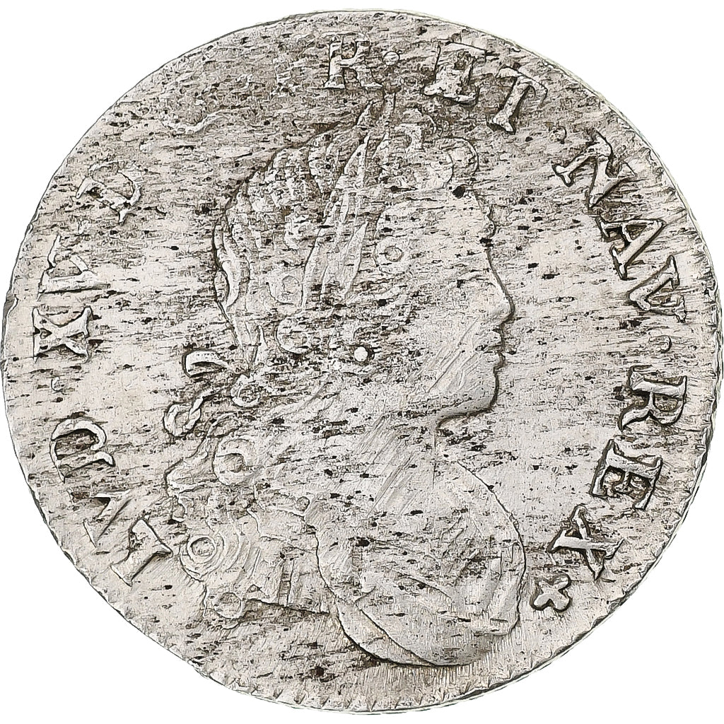 Frankrijk, Louis XV, 1/6 Écu (XX-S) de France-Navarre, 1719, Paris, Zilver