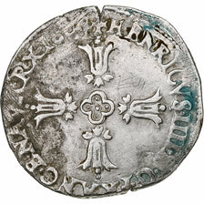 Francja, Henri IV, 1/4 Ecu, 1604, Bayonne, Srebro, VF(30-35), Gadoury:597