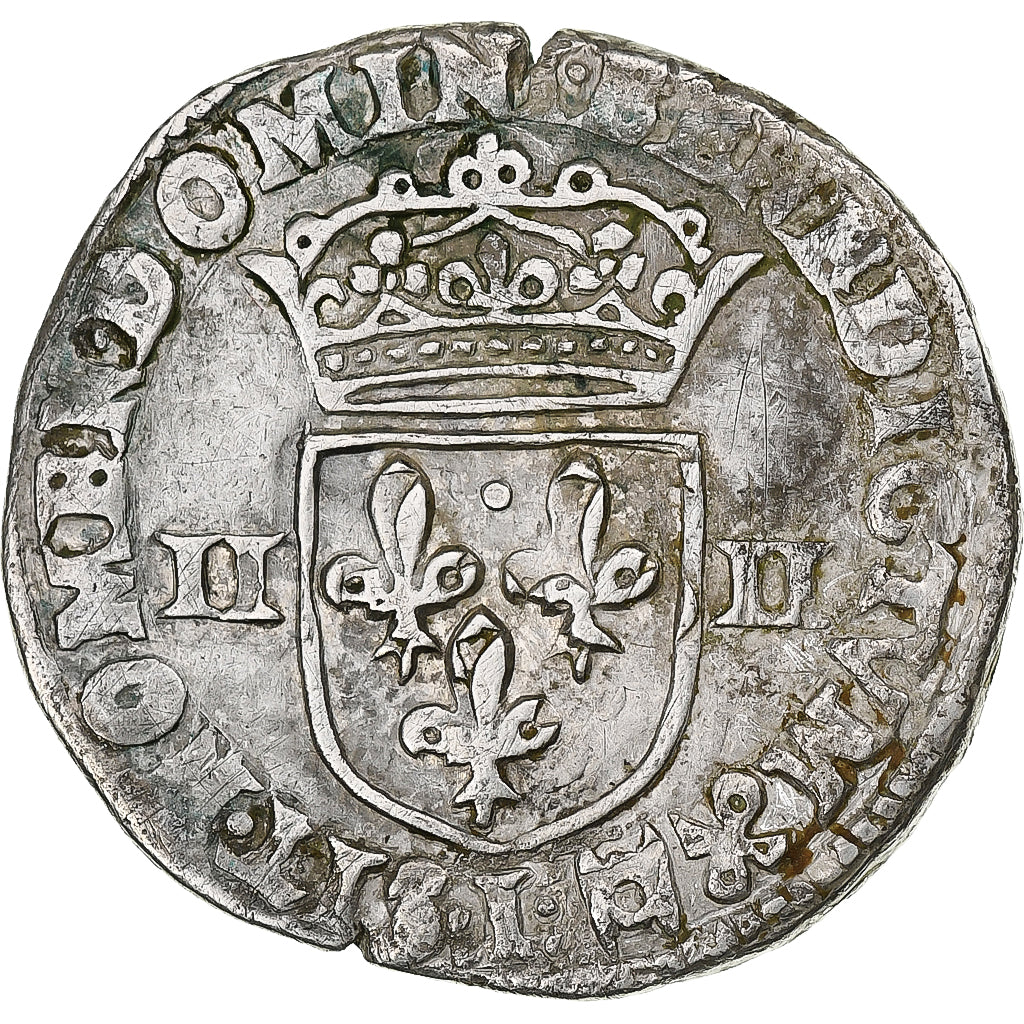 Francja, Henri IV, 1/4 Ecu, 1604, Bayonne, Srebro, VF(30-35), Gadoury:597