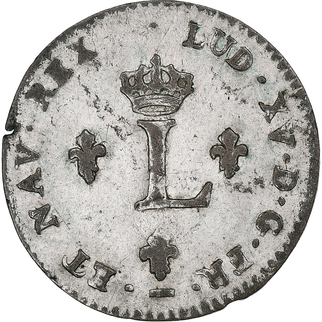 Frankreich, Louis XV, Double Sol, 1741, Lille, Billon, S+, Gadoury:281