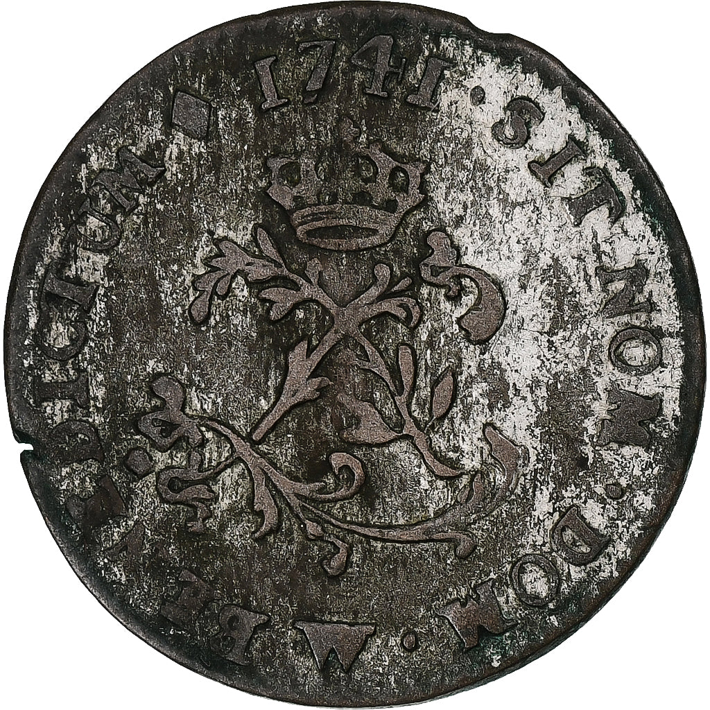 Frankreich, Louis XV, Double Sol, 1741, Lille, Billon, S+, Gadoury:281