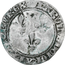 Francia, Charles VII, Double Gros, 1427-1429, Tournai, Biglione, MB