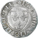 France, Charles VI, Blanc Guénar, 1380-1422, Cremieu, Billon, EF(40-45)