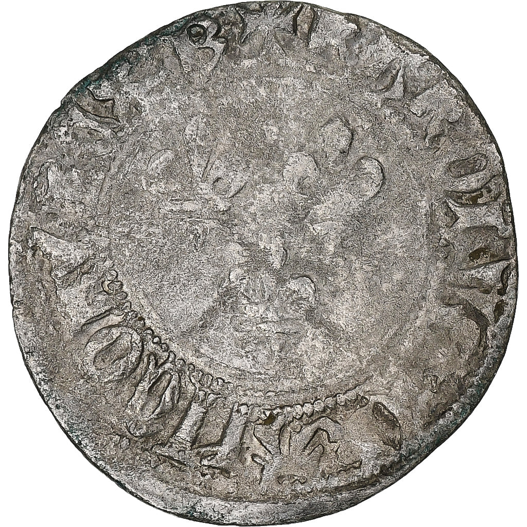 France, Charles VII, Petit Blanc aux 3 lis, 1422-1461, Uncertain mint, Billon
