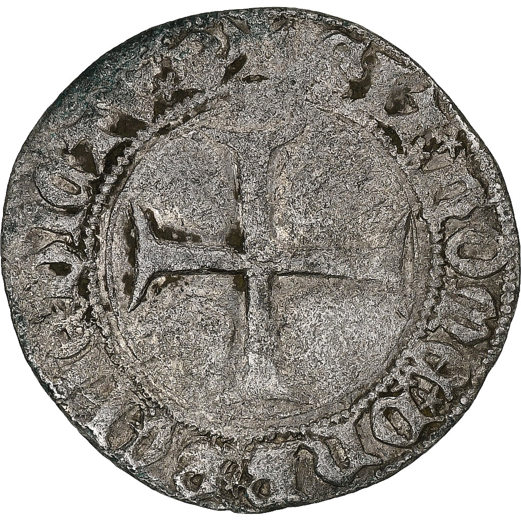 France, Charles VII, Petit Blanc aux 3 lis, 1422-1461, Uncertain mint, Billon