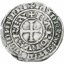 Francja, Charles IV, Maille Blanche, 1322-1328, Srebro, EF(40-45), Duplessy:243A