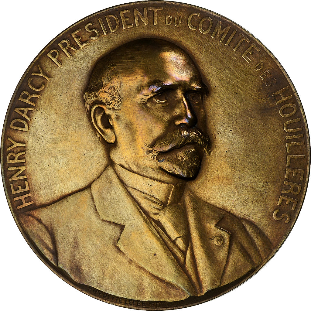 France, Médaille, Henry Darcy Président du comité des Houillers - 25eme