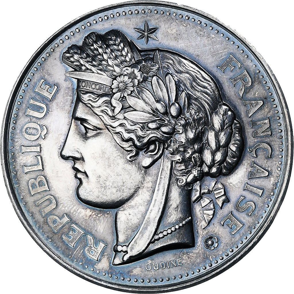 Francja, medal, Concours Général - Lycée Louis-le-Grand, 1880, Srebro