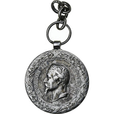 France, Medal, Napoléon III, Expédition du Méxique, 1862-1863, Silver
