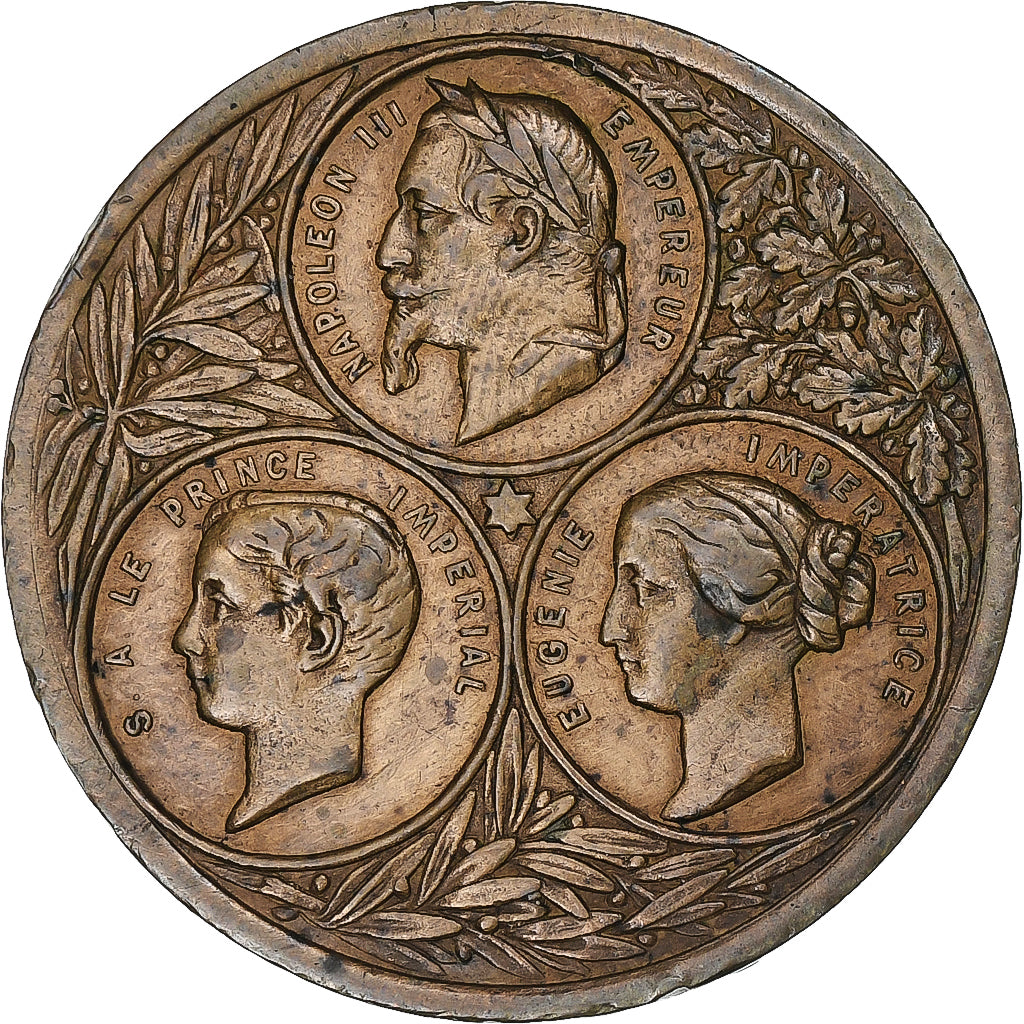 France, Medal, Napoléon III, Lyon, Démolition de l'enceinte de la Croix