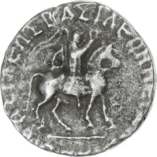 Indo-Scythian Kingdom, Azes, Drachm, ca. 58-12 BC, Silver, AU(50-53)