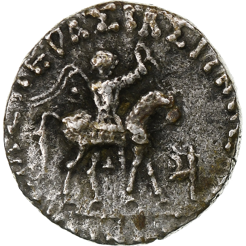Indo-Scythian Kingdom, Azes I, Drachm, ca. 58-12 BC, Taxila, Argento, BB+
